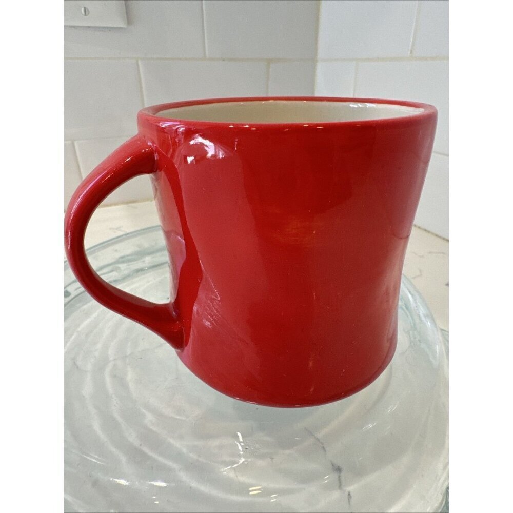 Anthropologie Ceramic Hand Painted Monogram Initial Mug Letter "Y" Red RARE - Picture 4 of 9